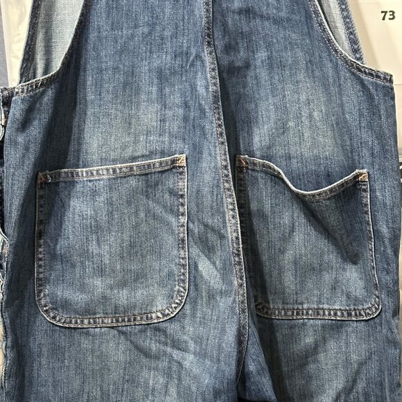 GAP women’s size S medium wash overalls country core farmcore jeans - Picture 4 of 12